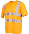 WR009 DWHV48 Warrior Hi-Vis T-Shirt Fluorescent Orange colour image